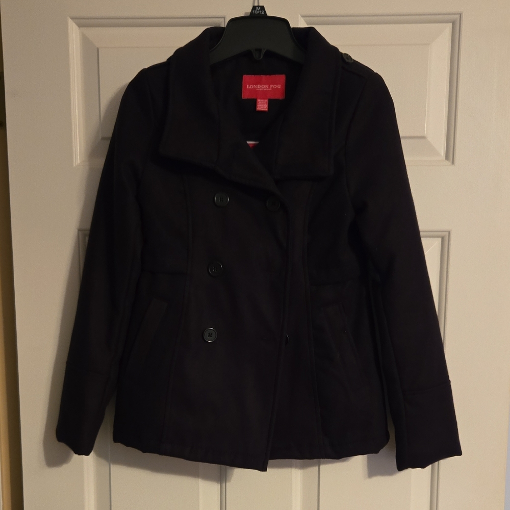 London Fog Black Peacoat Timeless Elegance